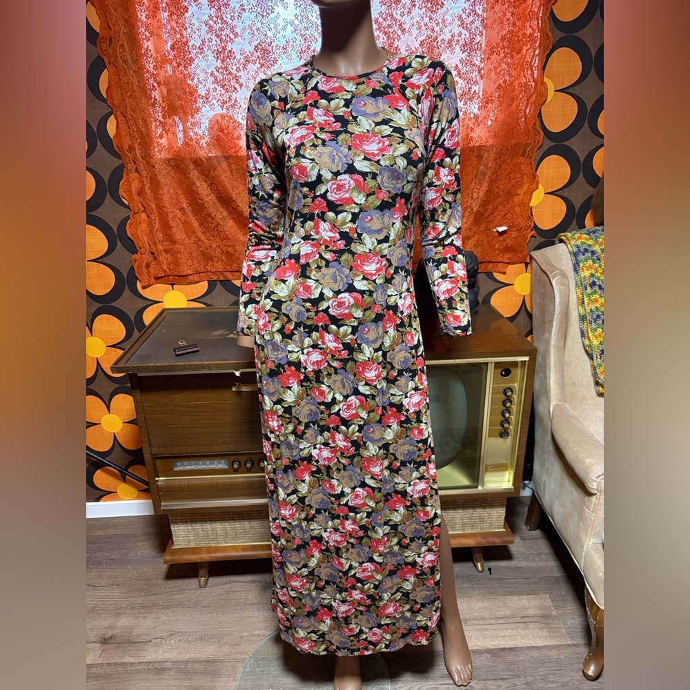 Vintage Y2K Floral Maxi Slit Dress/Top!